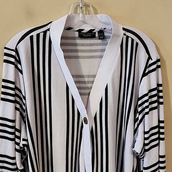 Georgeous Susan Graver Weekend lightweight cardigan 3X new condition - Picture 2 of 7